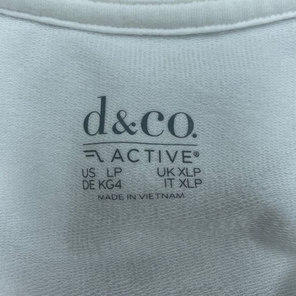 D&Co Active Womens Long Sleeve Top With Pockets White LP a0844 - Picture 5 of 7